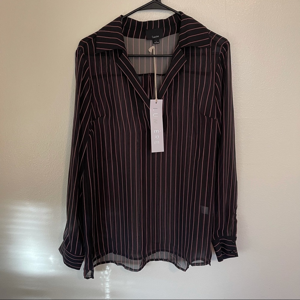 Sheer Long Sleeve Top